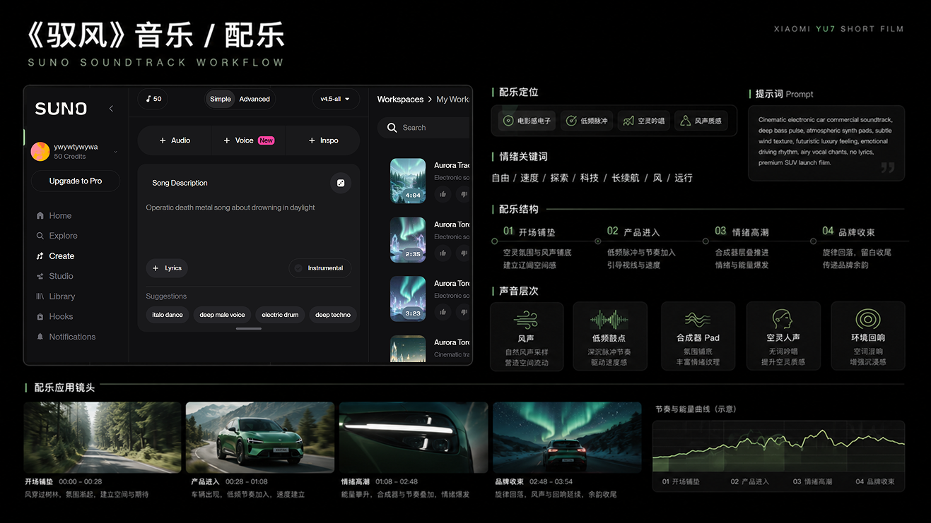 Suno 音乐与配乐工作流